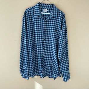 FAHRETY Stretch Seaview Flannel in Turquoise Gingham